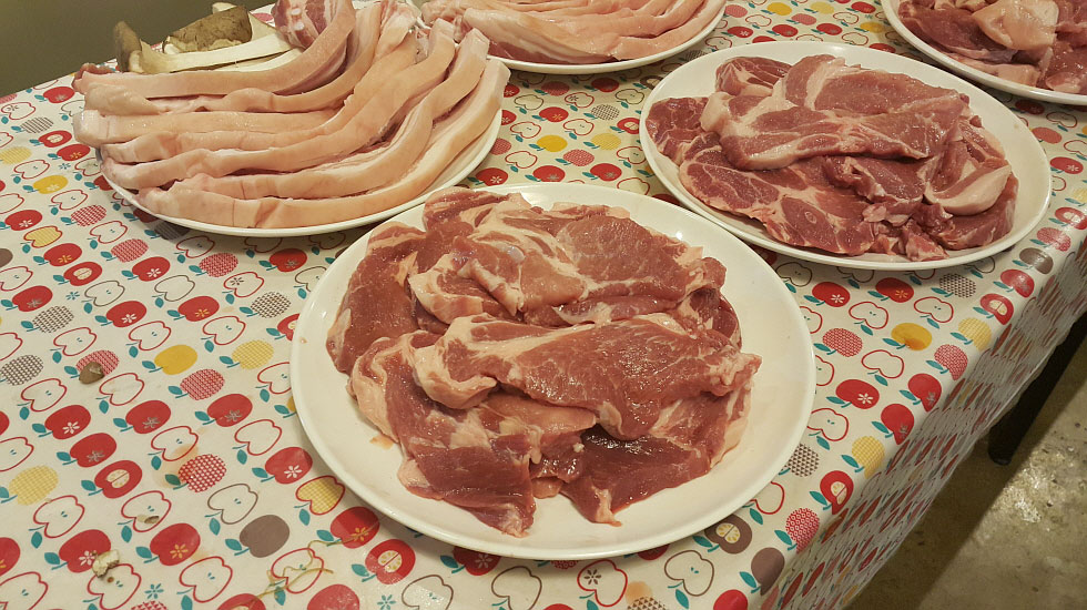 바베큐 셋팅