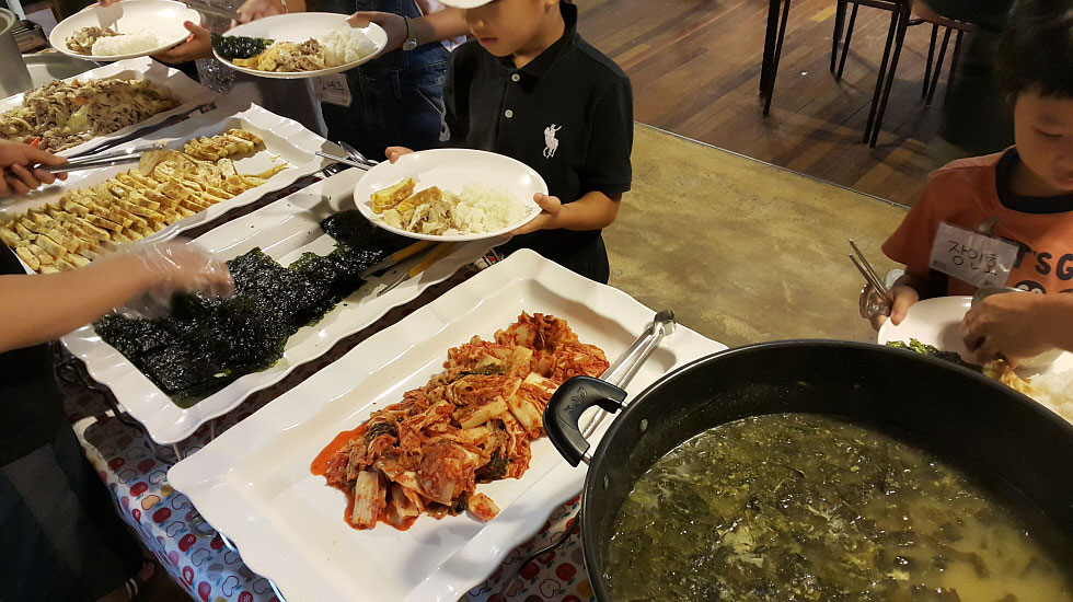 식사음식 셋팅