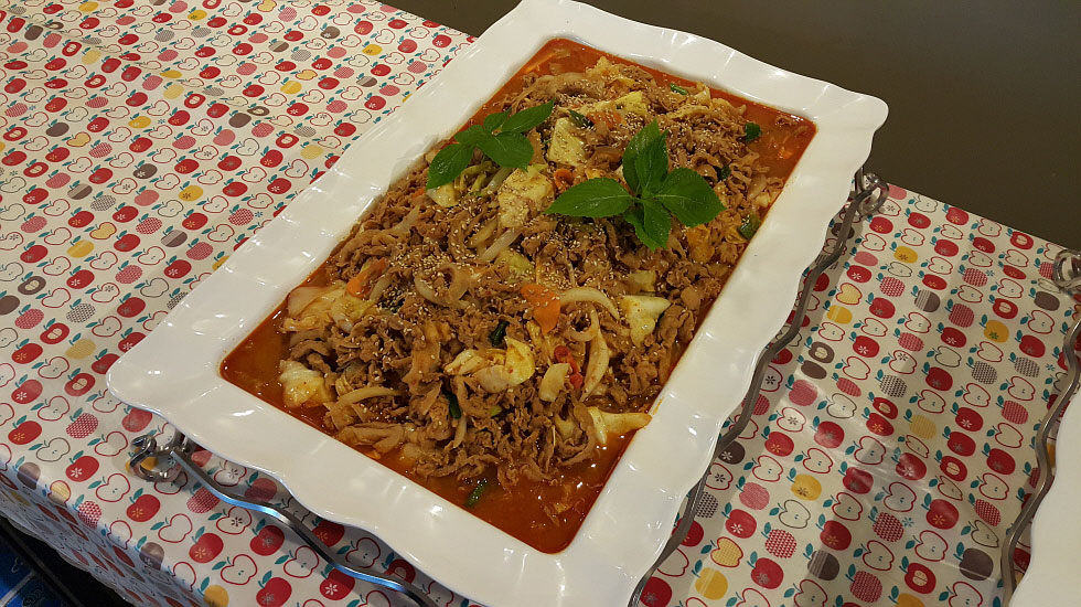 식사음식 셋팅